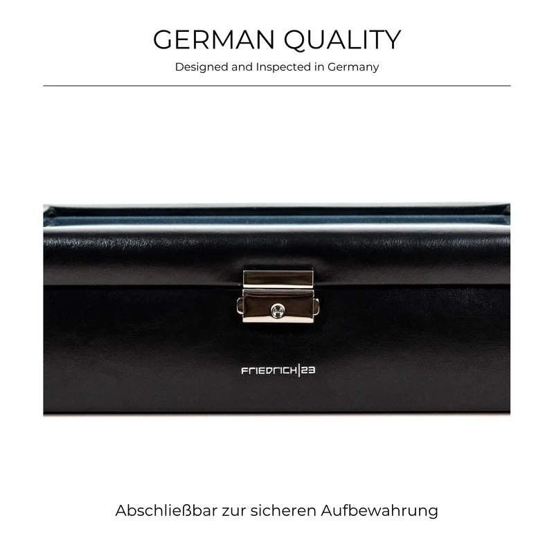 BOND Uhrenbox für 10 Uhren mit Glasdeckel