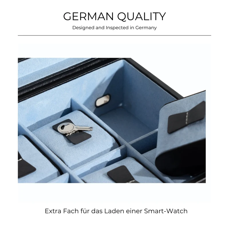 BOND Uhrenbox für 10 Uhren mit Glasdeckel