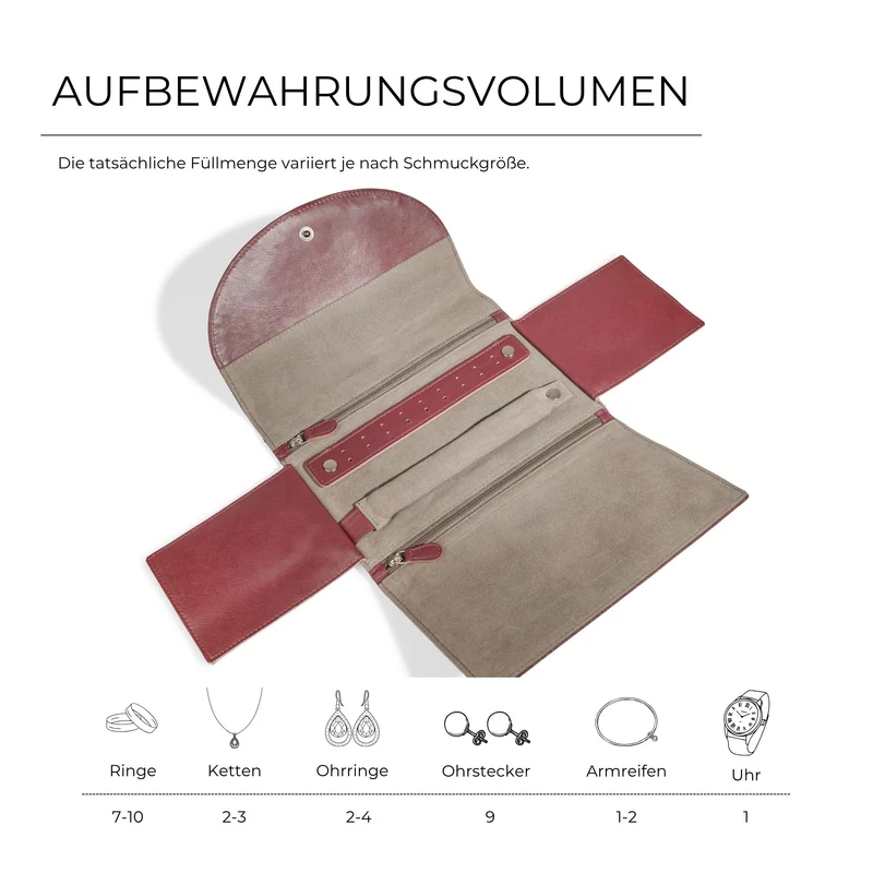 SIENNA Schmuckrolle groß - Leder