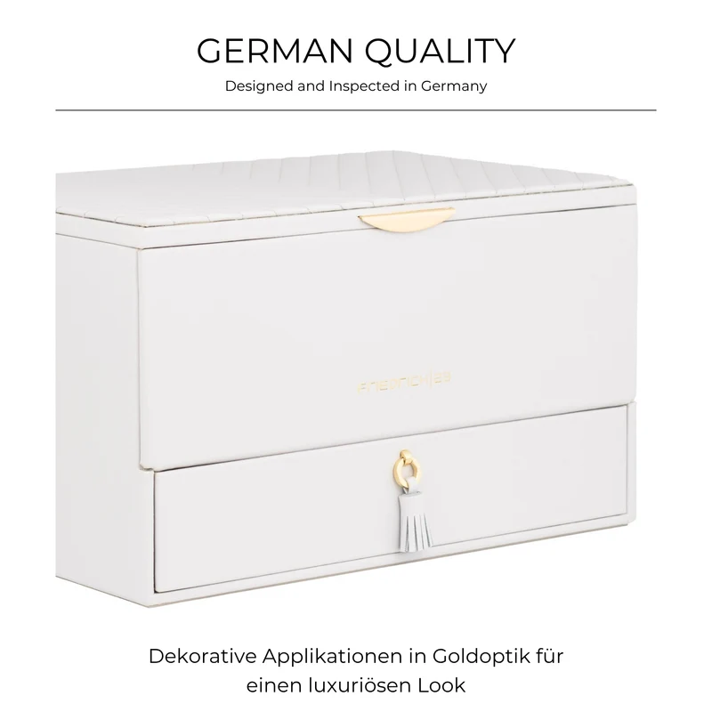 AURORA Großer Jubiläums-Schmuckkasten aus Leder
