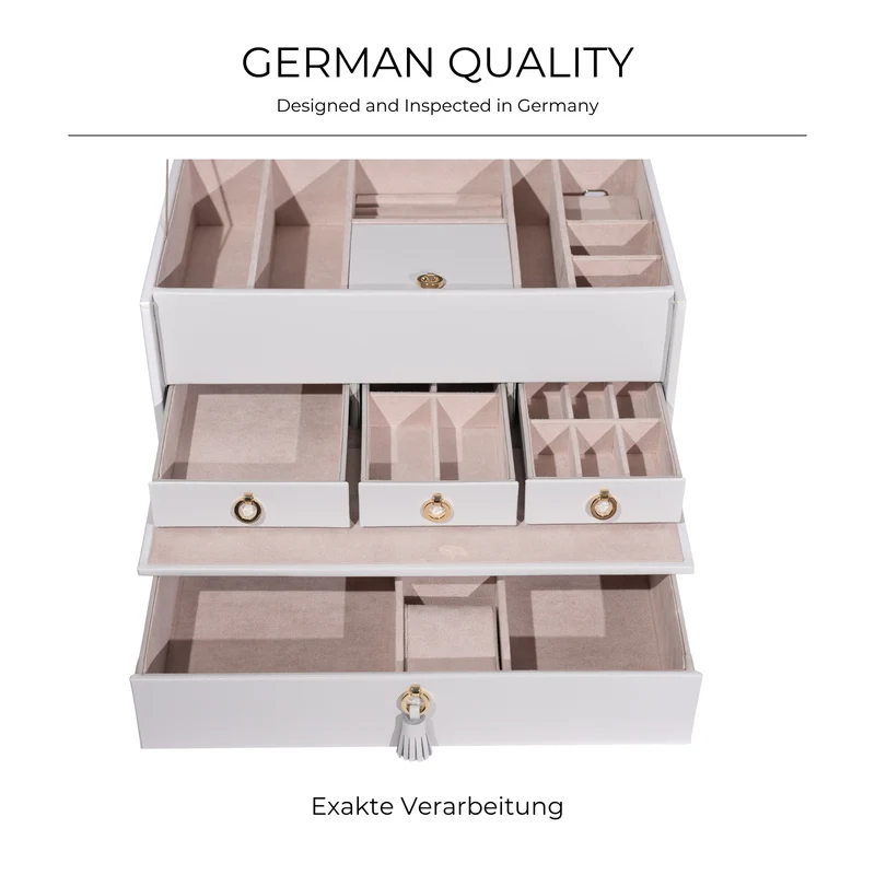 AURORA Großer Jubiläums-Schmuckkasten aus Leder