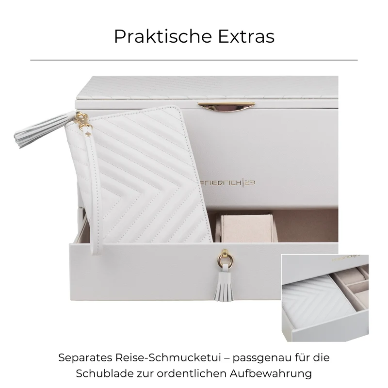 AURORA Großer Jubiläums-Schmuckkasten aus Leder