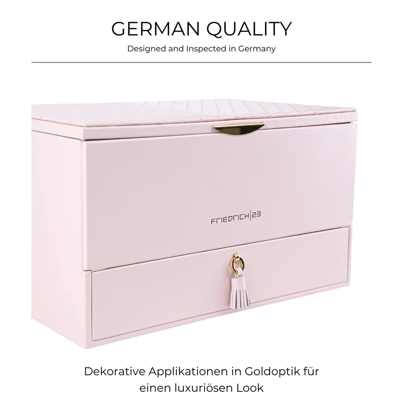 AURORA Großer Jubiläums-Schmuckkasten aus Leder