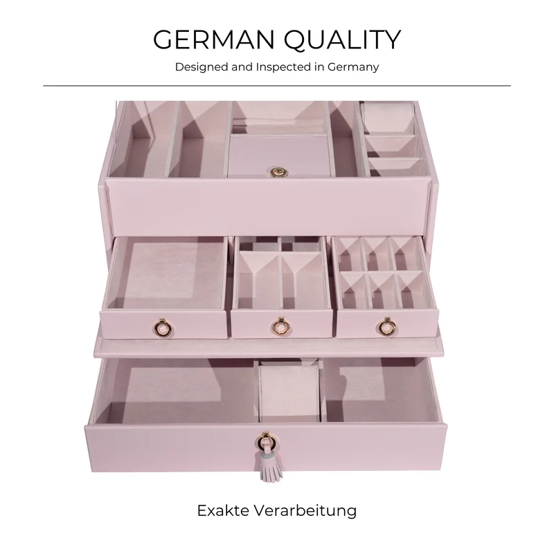 AURORA Großer Jubiläums-Schmuckkasten aus Leder