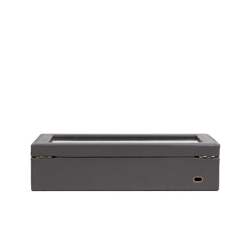 DYNASTY Uhrenbox für 8 Uhren aus Leder mit Glas