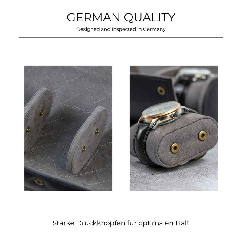 DYNASTY Uhrenrolle für 3 Uhren aus Leder