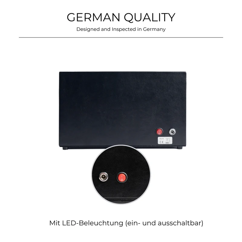 BOND Uhrenbeweger für 2 Uhren mit LED Beleuchtung