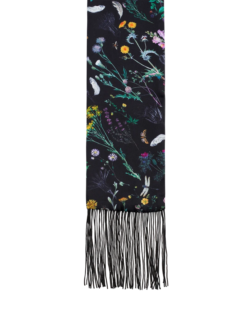 Wilderness Fringed Skinny Scarf