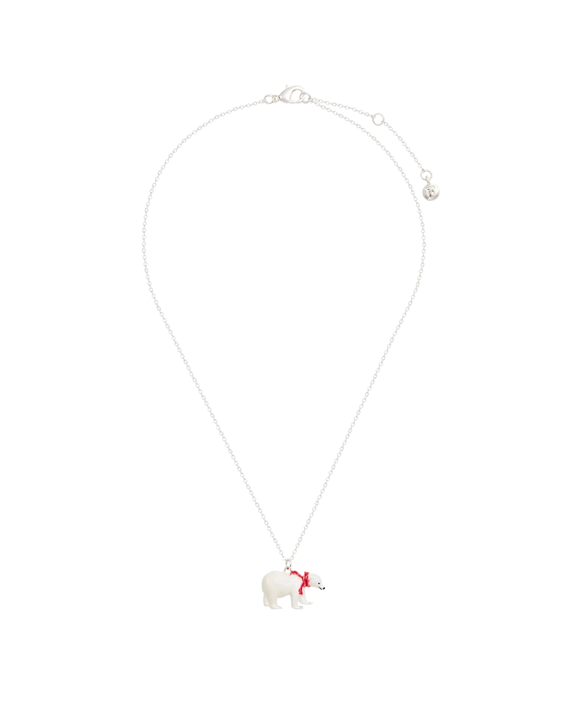 Cosy Polar Bear Silver-Plated Pendant Necklace