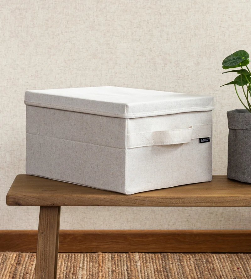 SOFT ll Aufbewahrungsbox Beige S - 36x27x19cm