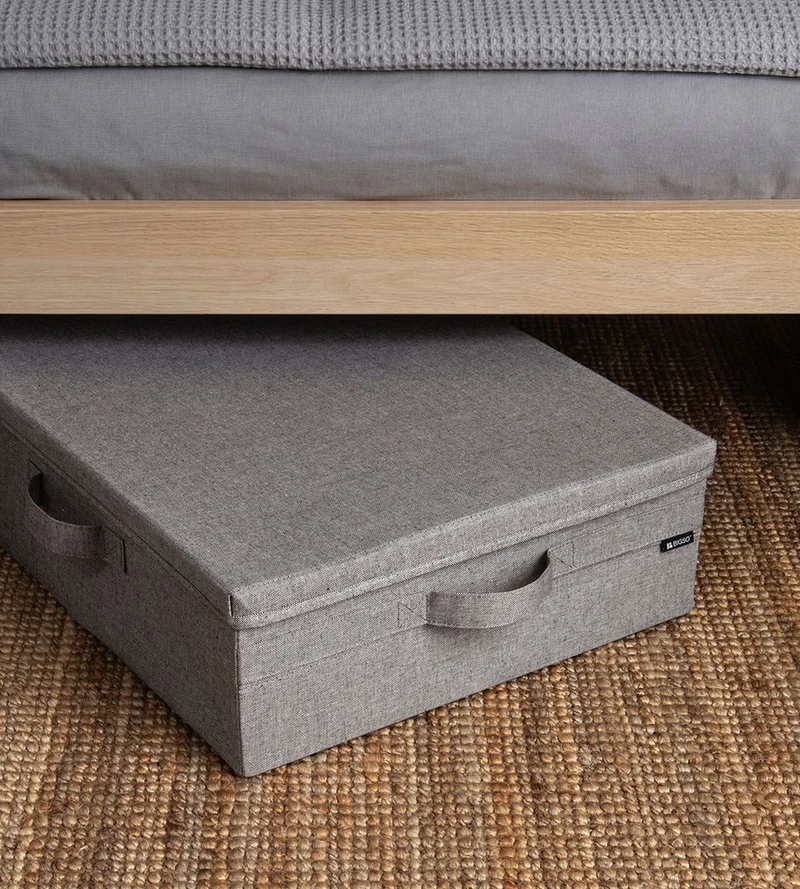 SOFT ll Aufbewahrungsbox Grau - Unterbett-Lagerung