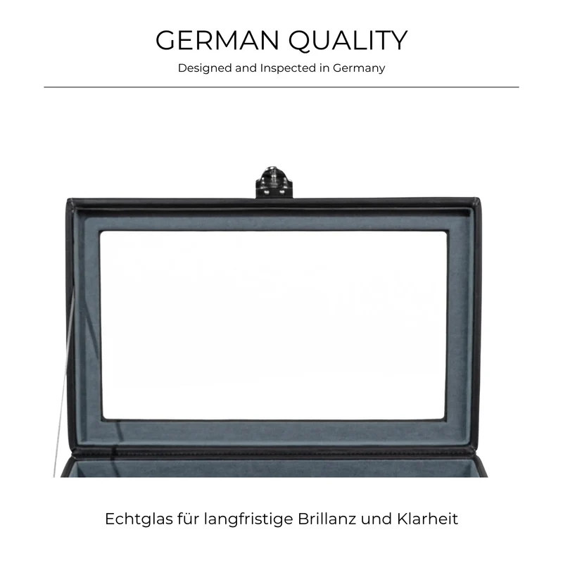 INFINITY Uhrenbox aus Leder für 10 Uhren