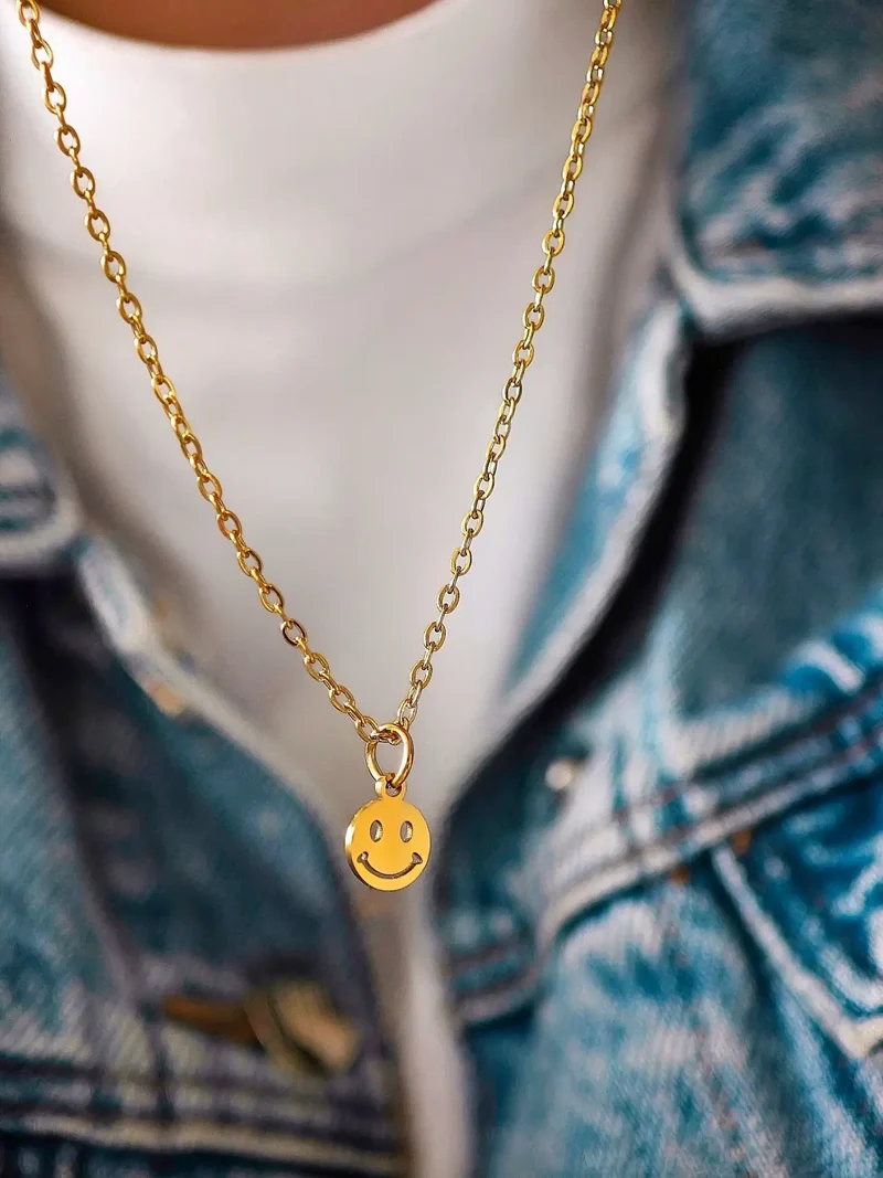 Mini Smiley Halskette