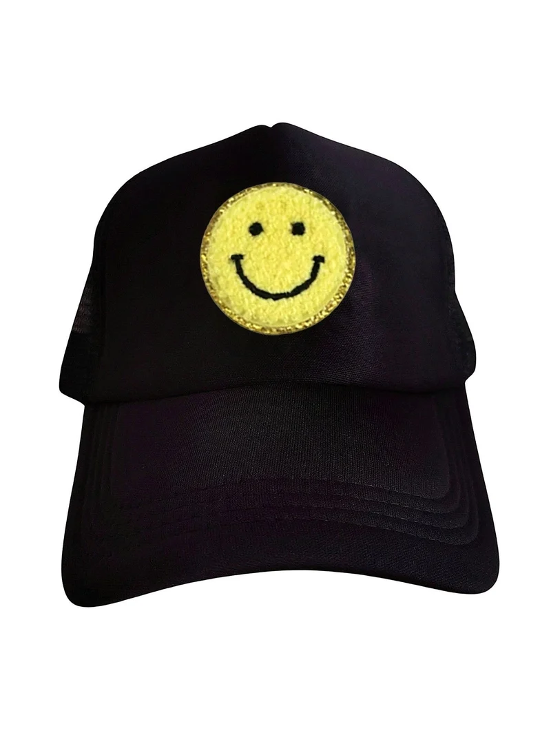 Smiley Cap Black