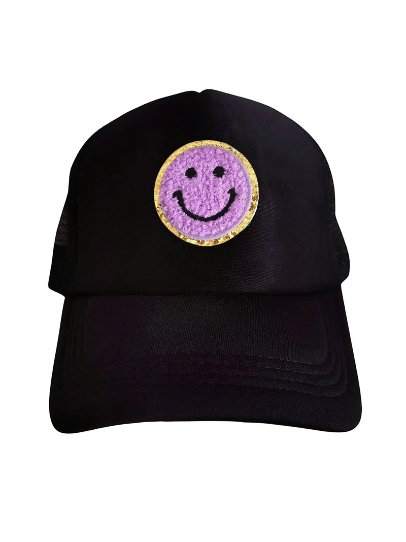 Smiley Cap Black