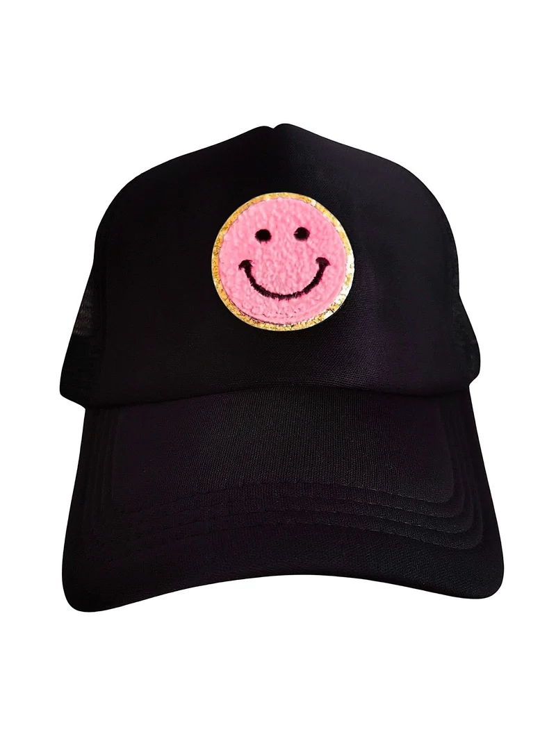 Smiley Cap Black