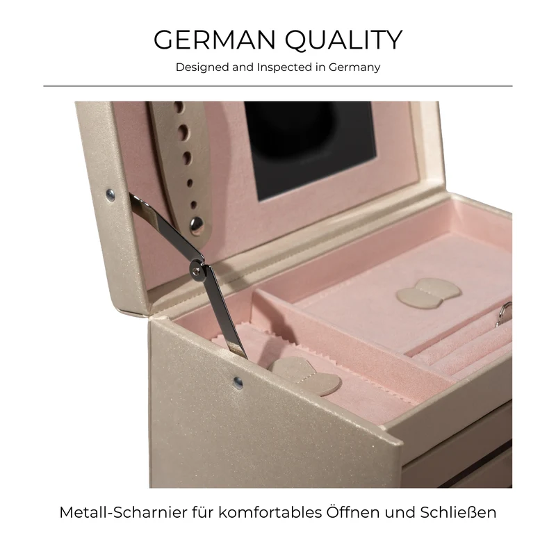 CLASSICO Schmuckkasten Echt Leder - ROSÉ EDITION