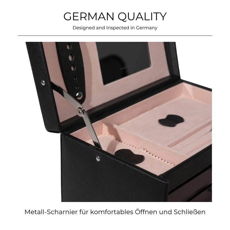 CLASSICO Schmuckkasten Echt Leder - ROSÉ EDITION