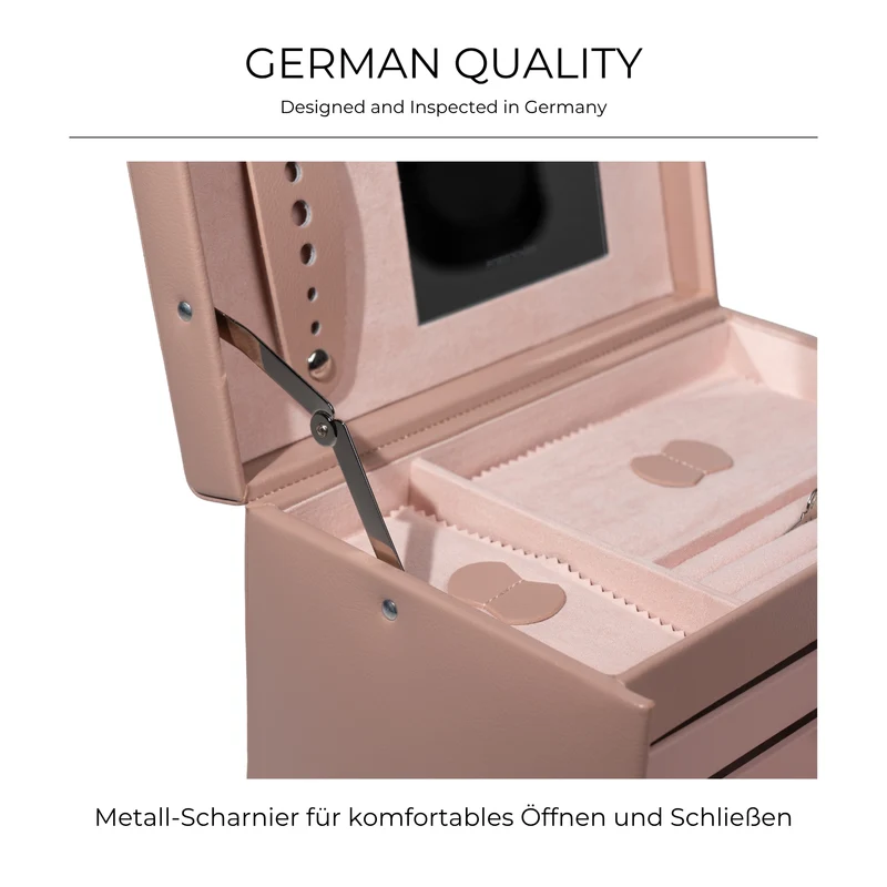 CLASSICO Schmuckkasten Echt Leder - ROSÉ EDITION
