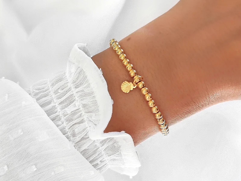 Muschel Perlenarmband