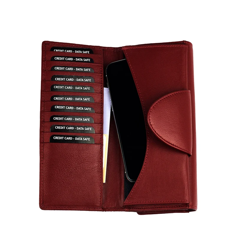 CLOE Geldbörse Damen aus Leder mit Handyfach & RFID