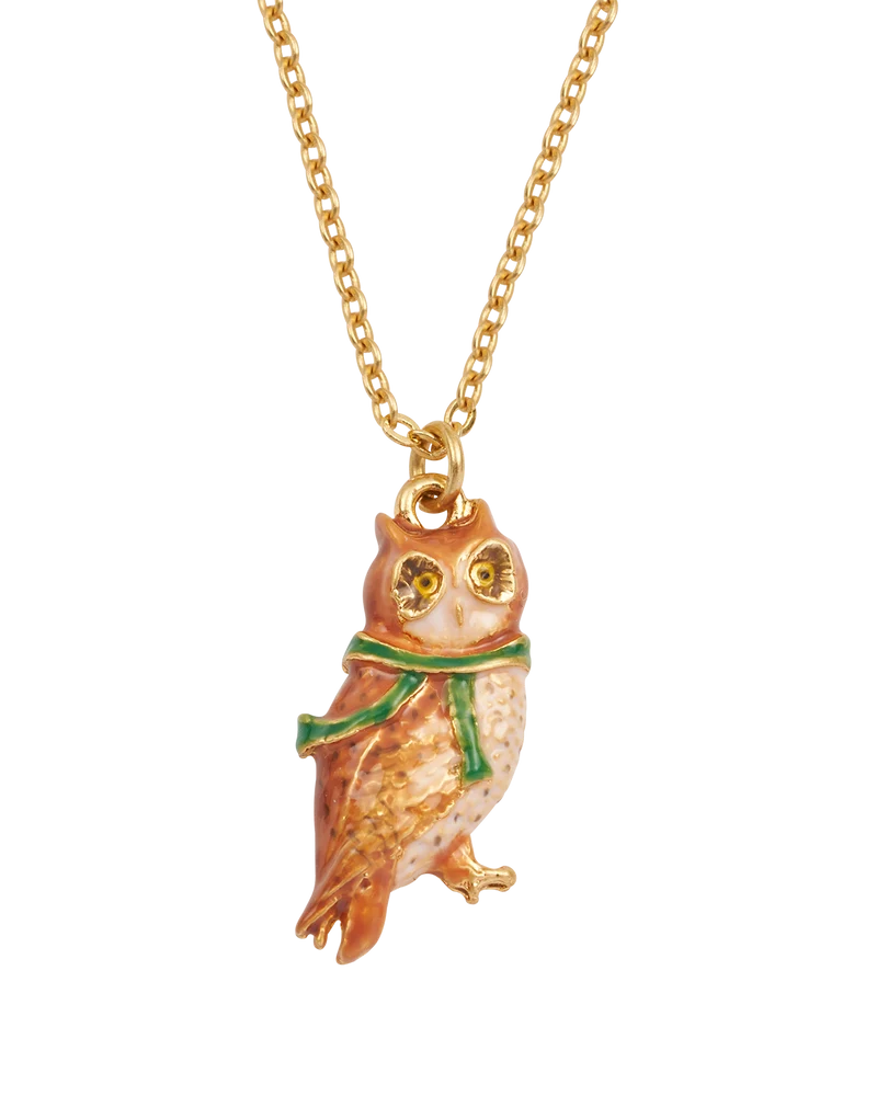 Gold Cosy Owl Necklace