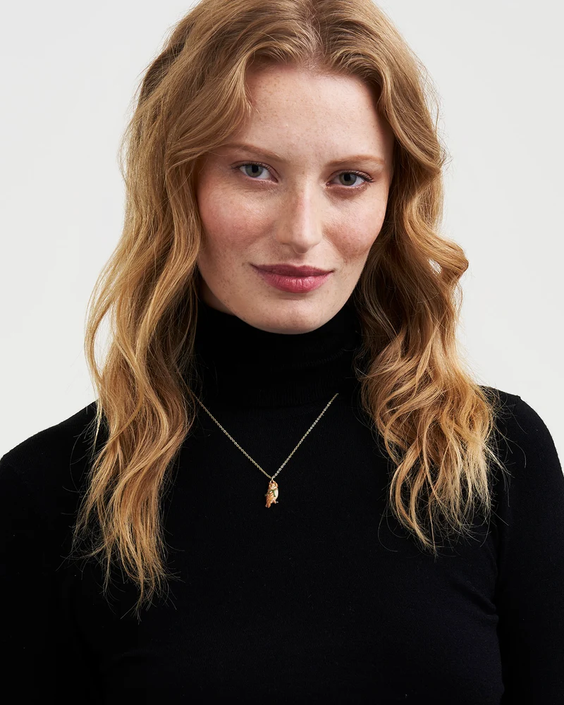Gold Cosy Owl Necklace