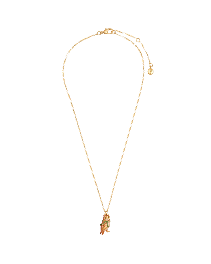 Gold Cosy Owl Necklace