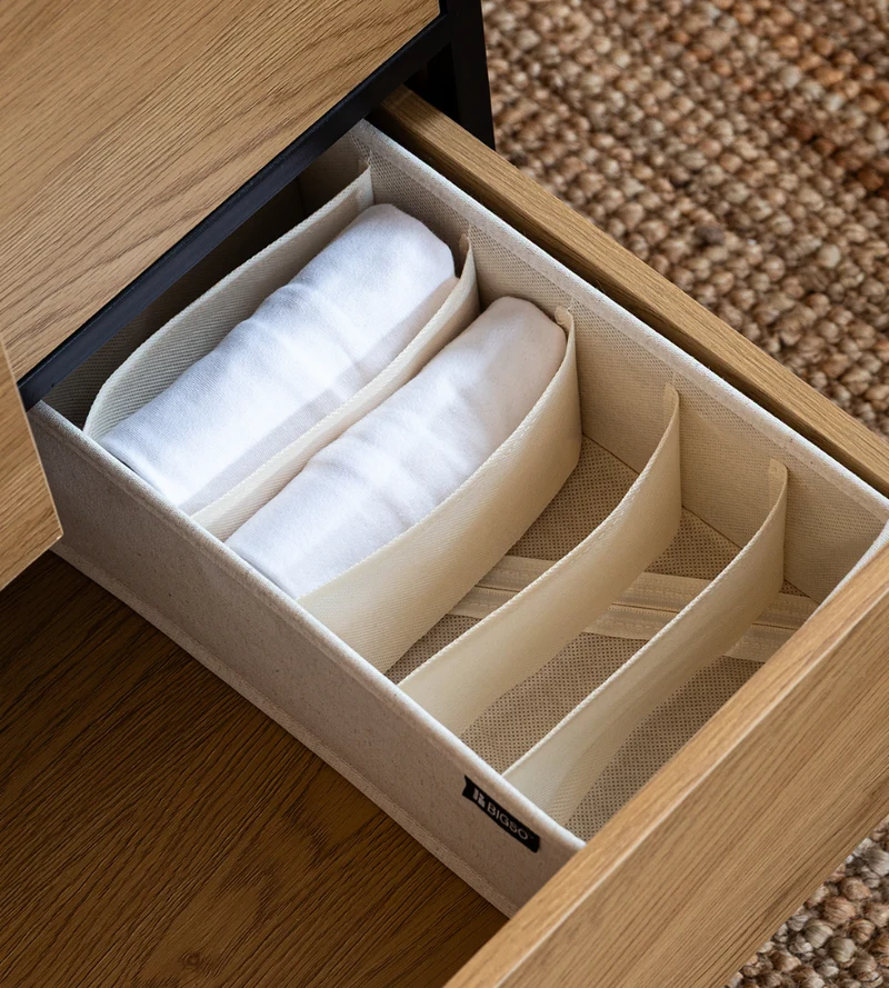 SOFT ll Organizer Beige - 6 Fächer schmal