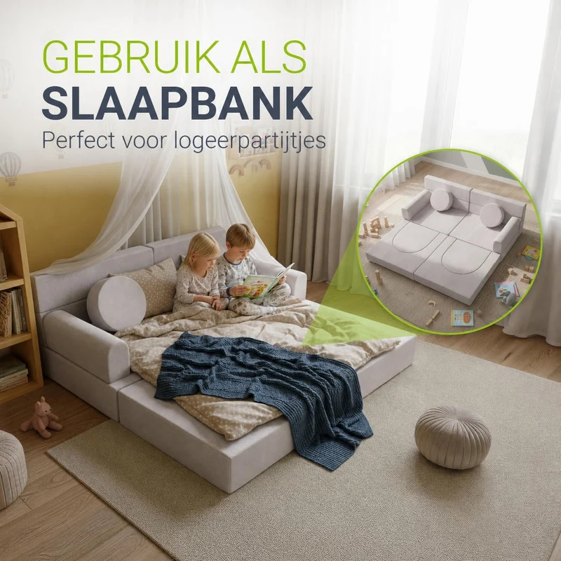 Kindersofa Kayo mit Cord Bezug & Kissen