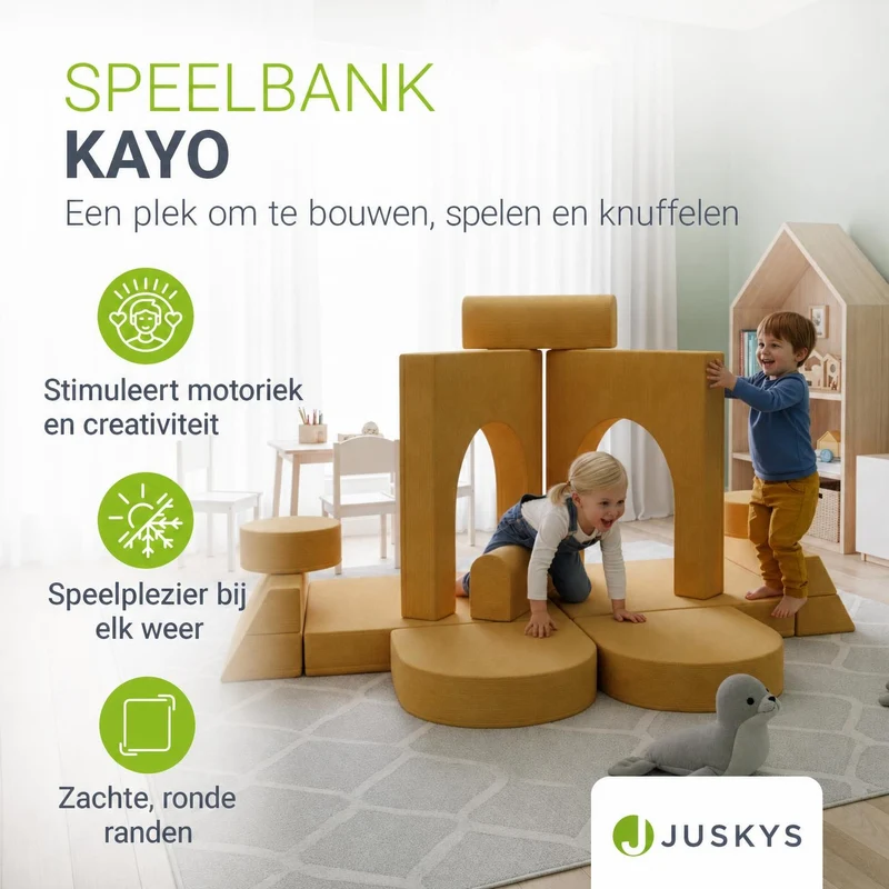 Kindersofa Kayo mit Cord Bezug & Kissen