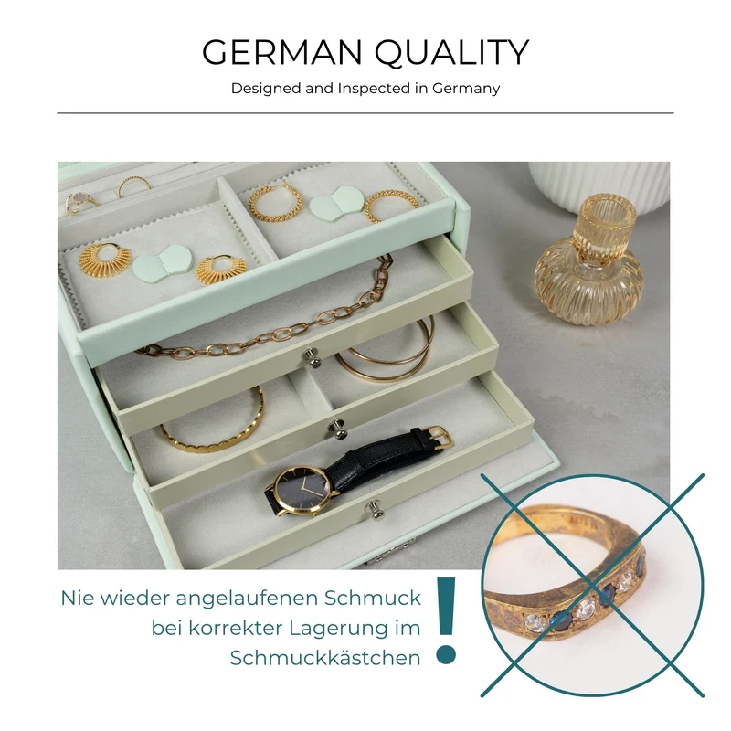 JOLIE Schmuckkästchen in Kreuznarben Optik