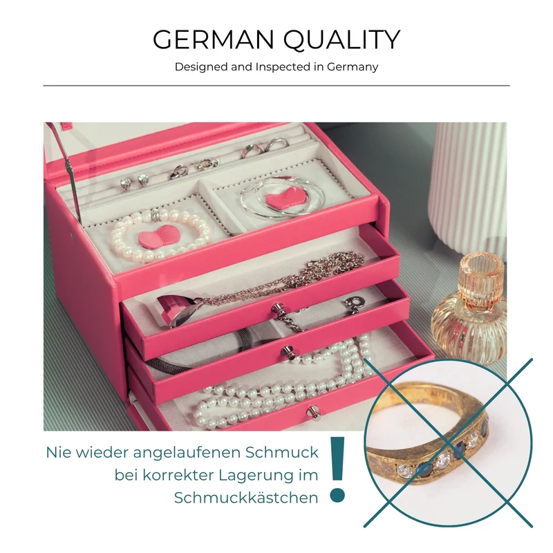 JOLIE Schmuckkästchen in Kreuznarben Optik