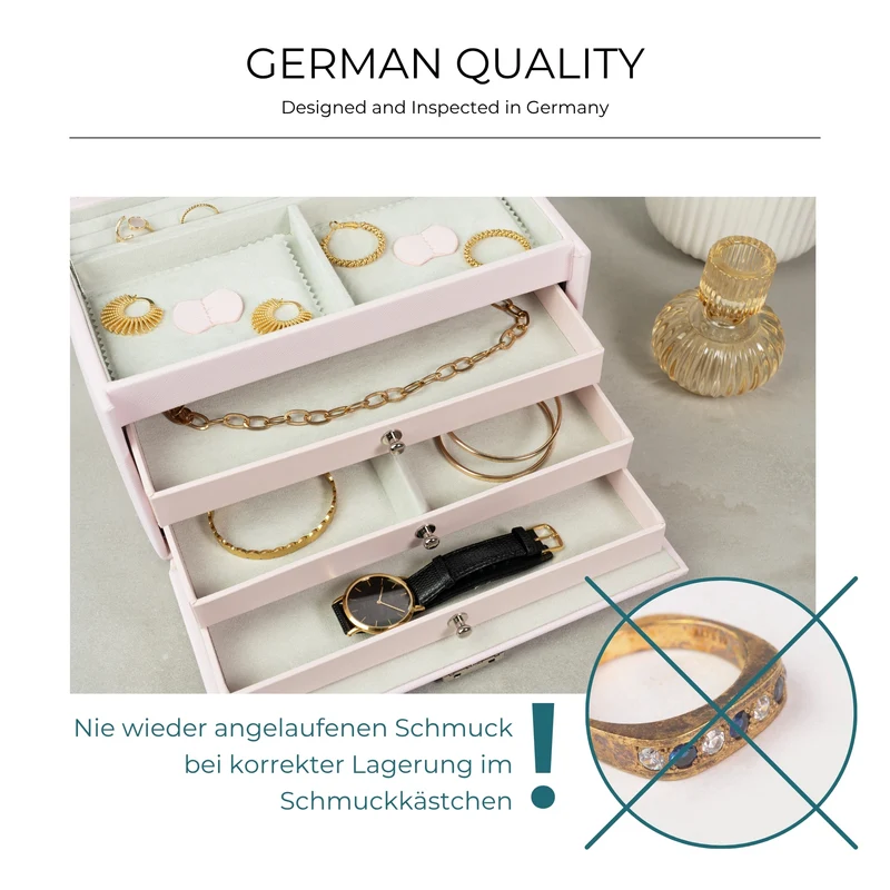 JOLIE Schmuckkästchen in Kreuznarben Optik