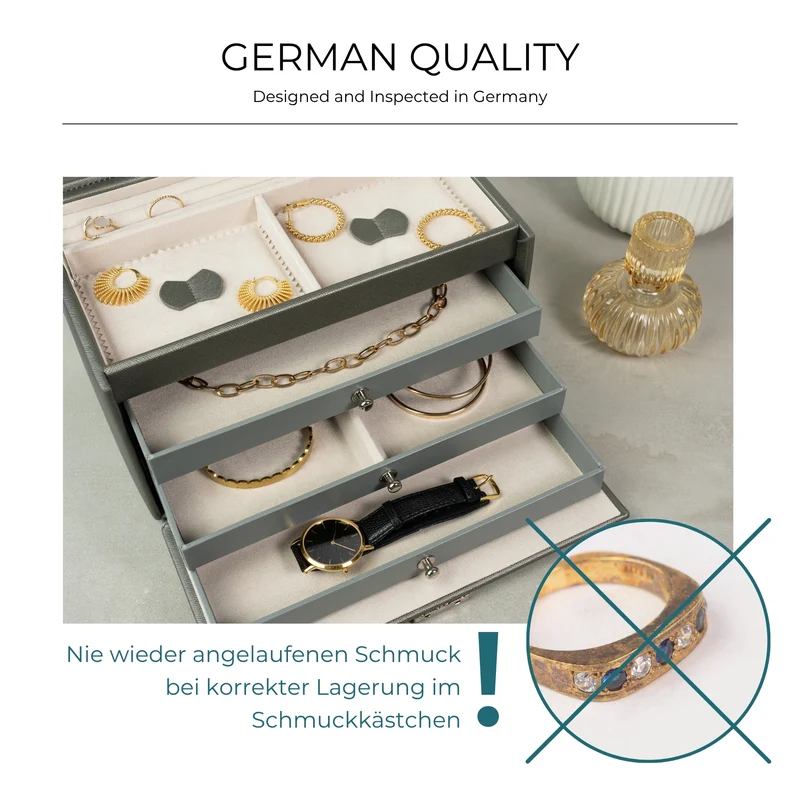 JOLIE Schmuckkästchen in Kreuznarben Optik