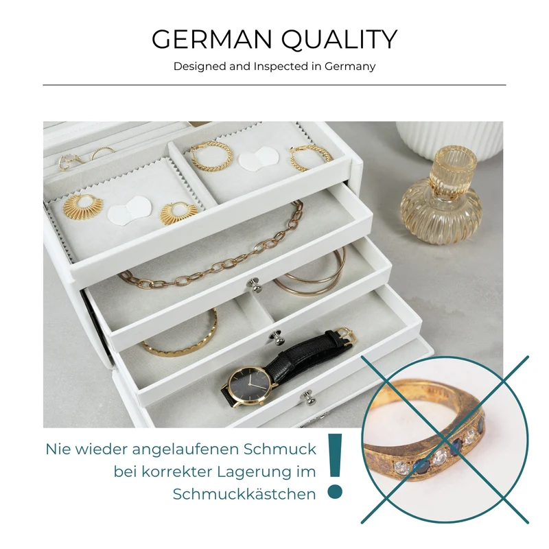 JOLIE Schmuckkästchen in Kreuznarben Optik