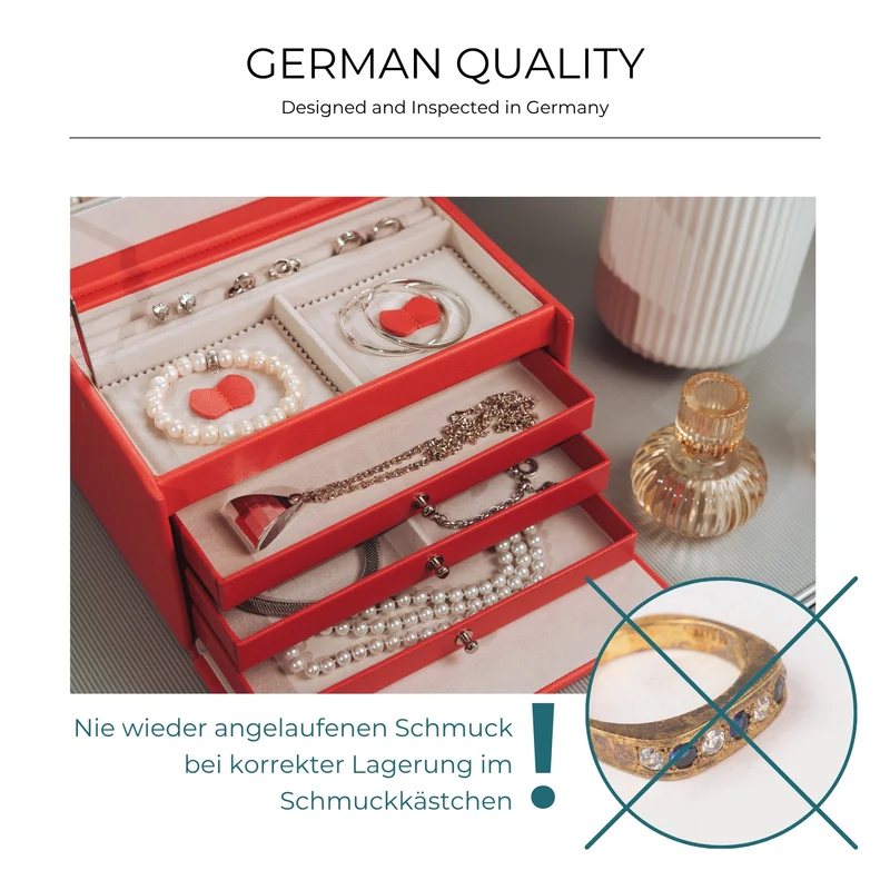 JOLIE Schmuckkästchen in Kreuznarben Optik