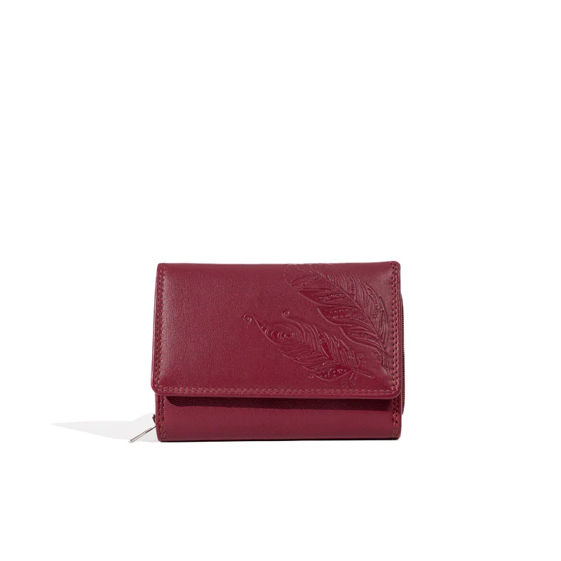 BOHO Damen Geldbörse Leder RFID