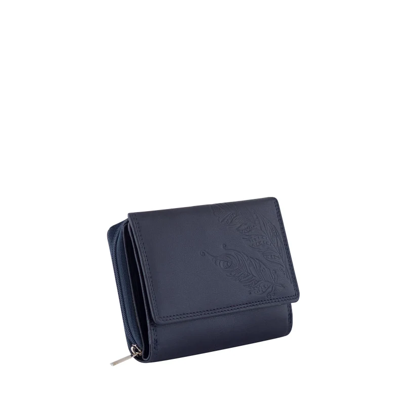 BOHO Damen Geldbörse Leder RFID
