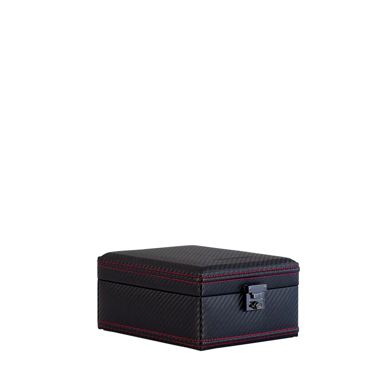 CARBON Uhrenbox für 4 Uhren (auch große Uhren)