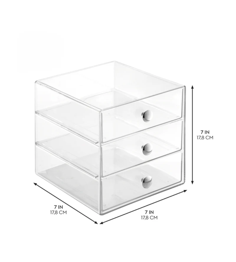 DRAWER - Schubladen-Turm 3 Fächer - 16.5x16.5x16.5cm