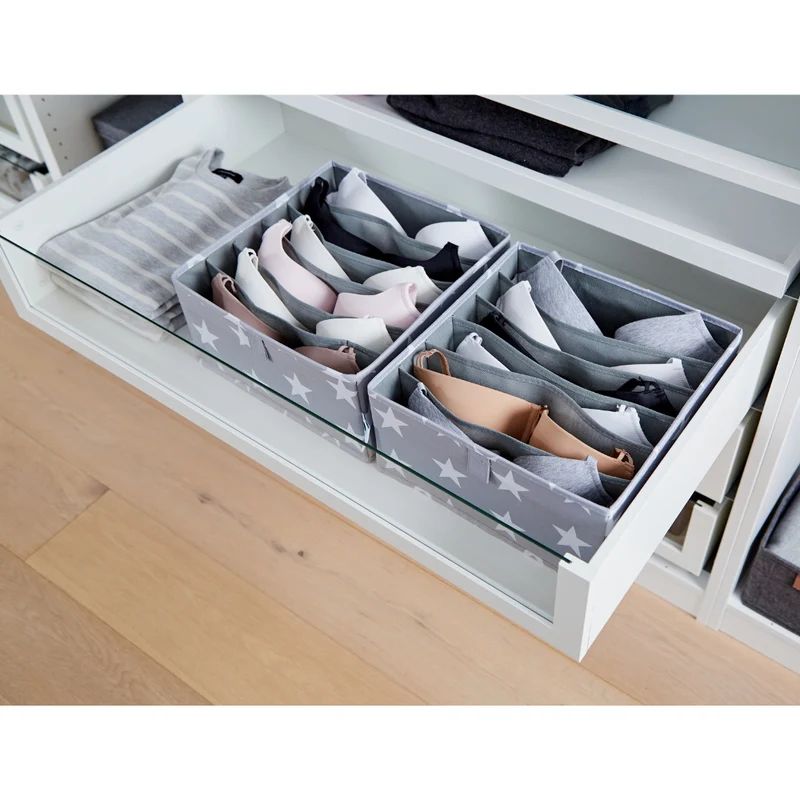 STAR Organizer 6 Fächer breit Grau - Set 2 Stk