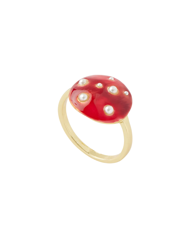 Enamel Mushroom Ring