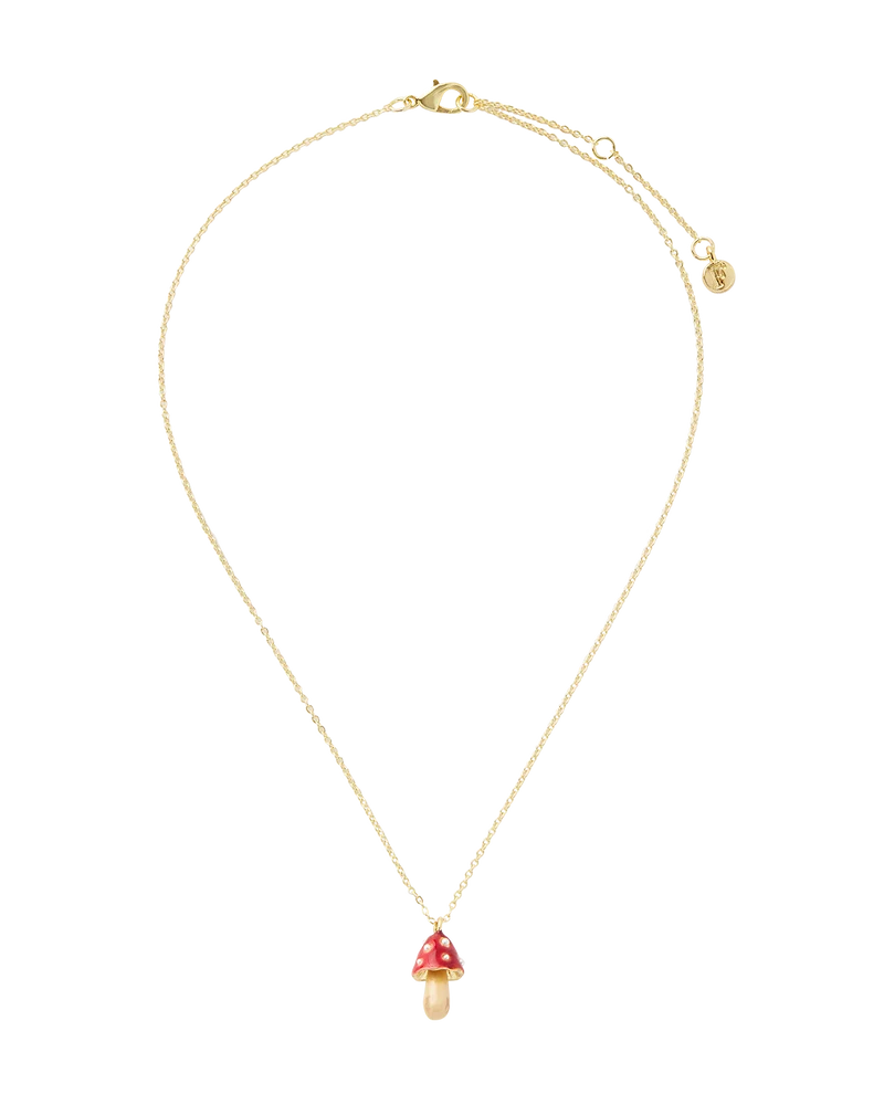 Enamel Mushroom Necklace