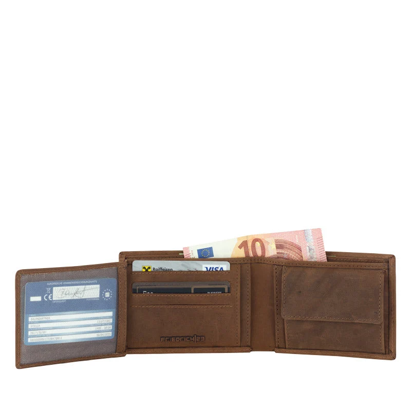 VINTAGE Geldbörse Herren QF aus Leder mit RFID