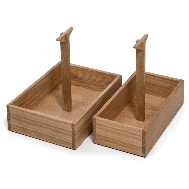 Oak Spice Caddy with Handle