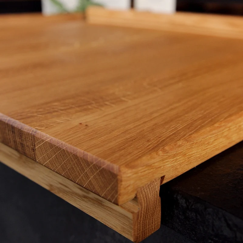 Wooden Pastry Board with Raised Edge