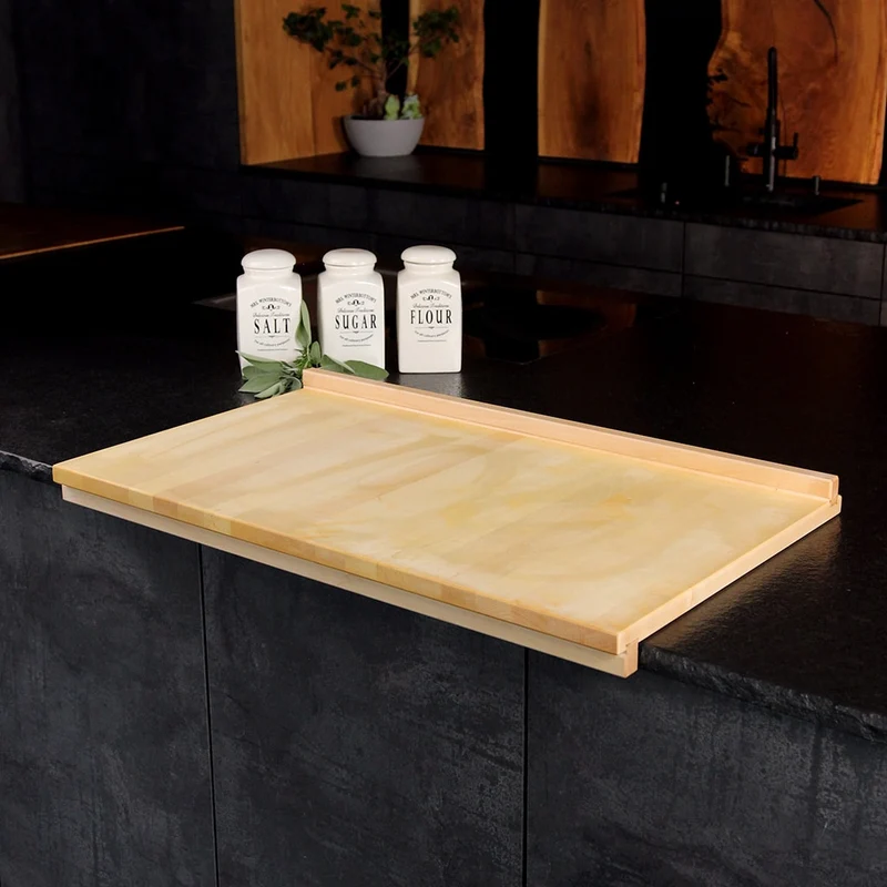 Wooden Pastry Board with Raised Edge