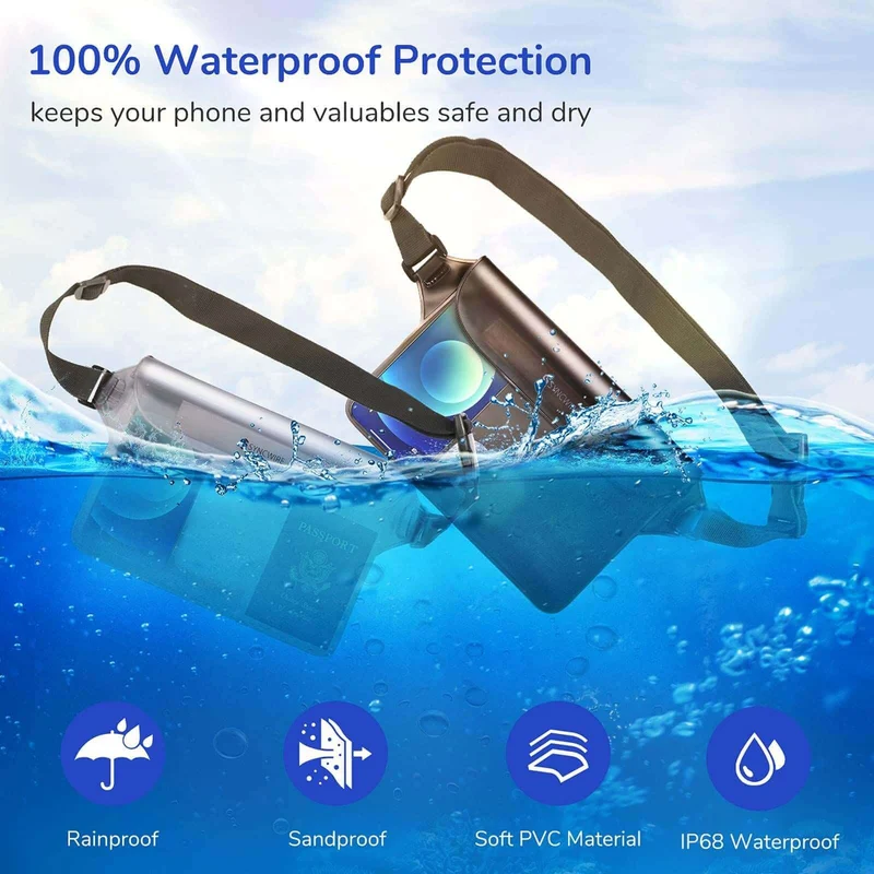 Wasserdichte Tasche mit verstellbarem Hüftgurt