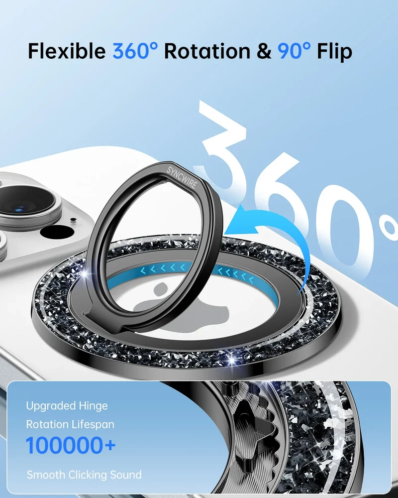 MagSafe Resin Sparkle Single Ring Phone Grip